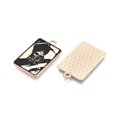 Halloween Theme Alloy and Enamel Pendants ENAM-T021-30D-02-1