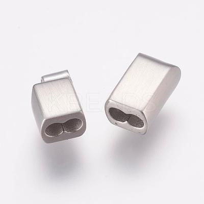 Tarnish Resistant 304 Stainless Steel Magnetic Clasps with Glue-in Ends STAS-K145-31P-1