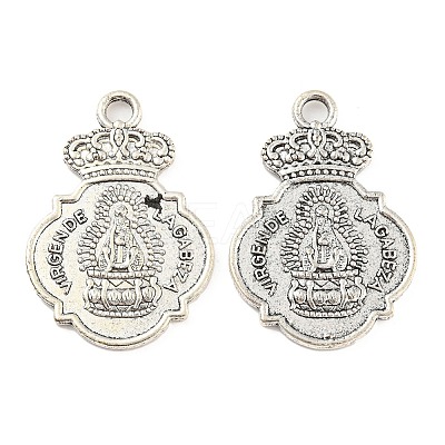 Tibetan Style Alloy Pendants TIBE-P001-32AS-1