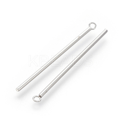 Tarnish Resistant 202 Stainless Steel Pendants STAS-F186-03P-1.5x40mm-1