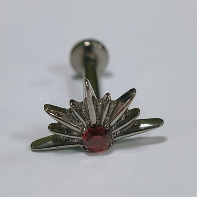 Sun Titanium Alloy Pave Cubic Zirconia Internally Threaded Labrets FS-WG35145-10-1