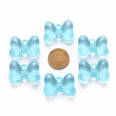 Transparent Acrylic Pendants TACR-T024-02BB-946-1