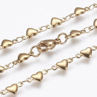 304 Stainless Steel Chain Necklaces X-STAS-P164-21G-1