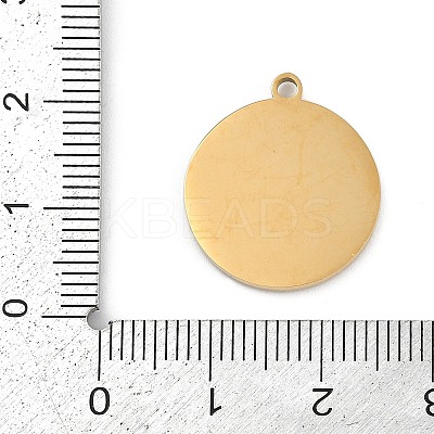 304 Stainless Steel Enamel Pendants STAS-I325-002G-1