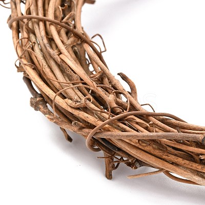 Circle Shape Rattan Vine Branch Wreath Hoop DIY-B022-01D-1