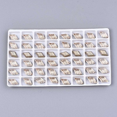 Textured K9 Glass Cabochons GGLA-S057-002D-1