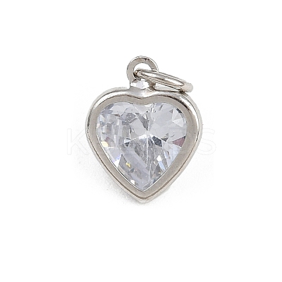 Brass Glass Charms KK-A269-51P-1