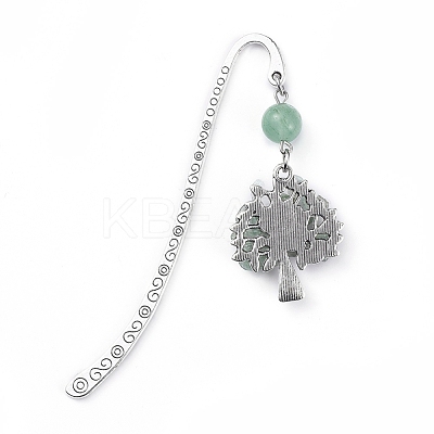 Tibetan Style Alloy Bookmarks AJEW-JK00158-04-1