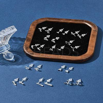2 Pairs Alloy Stud Earrings for Women EJEW-FS0001-27L-1