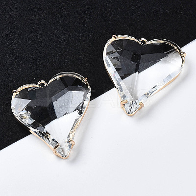 Transparent Glass Pendants LS-GLAA-Q088-022-1