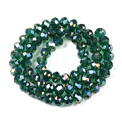 Electroplate Glass Beads Strands EGLA-A044-T8mm-B18-1