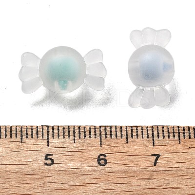 Frosted Transparent Acrylic Beads OACR-A032-26-1