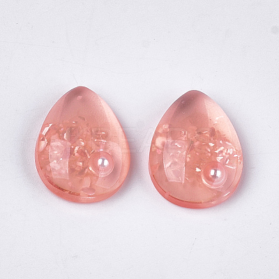 Translucent Resin Cabochons CRES-T014-18B-1