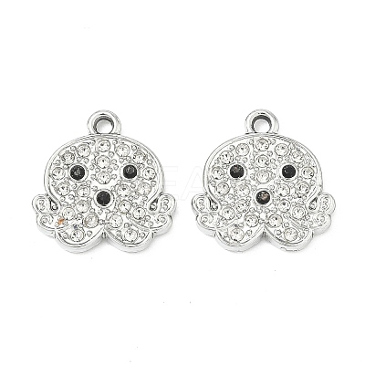 Alloy Rhinestone Pendants FIND-C087-01C-P-1