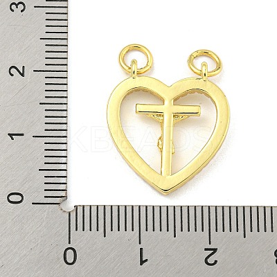Rack Plating Brass Clear Cubic Zirconia Pendants KK-Z053-04G-1