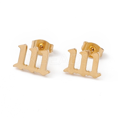 Number Earrings EJEW-F286-01D-G-1