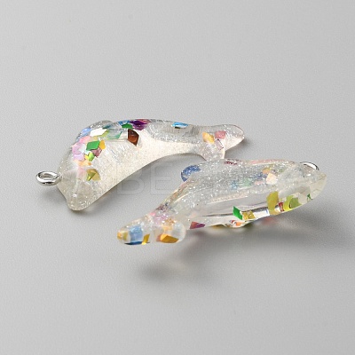 Transparent Resin Pendants DIY-TAC0020-25D-1