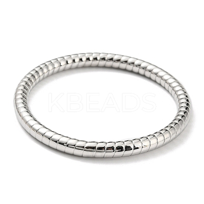 Non-Tarnish 304 Stainless Steel Grooved Bangles BJEW-G686-04P-1