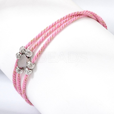 Polyester Multi-Strand Bracelets FB-CBA983F-02P-03-1