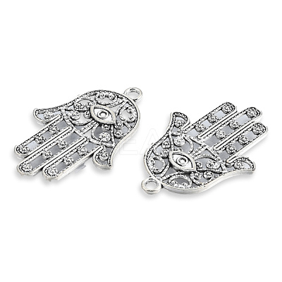 Tibetan Style Alloy Cabochon Setting for Enamel TIBE-N011-062-1