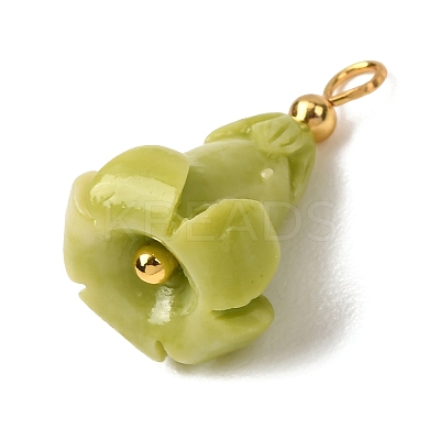 Dyed Synthetic Coral Pendants GG-CBAC295-02G-1