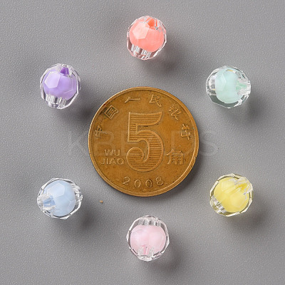 Transparent Acrylic Beads TACR-S152-17A-1