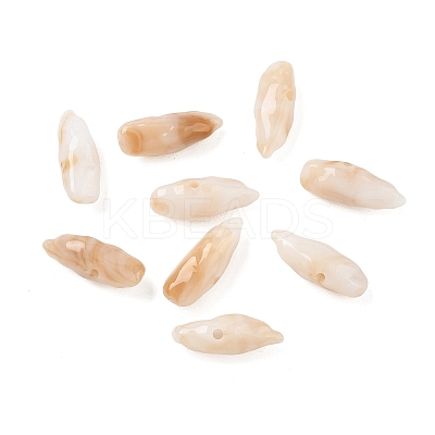 Two Tone Imitation Gemstone Style Acrylic Beads AC-CBA6852-01K-1