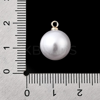 ABS Plastic Imitation Pearl Pendants FIND-H052-01G-04KCG-1