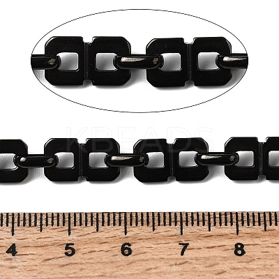 304 Stainless Steel Rectangle Link Chains CHS-Z007-13B-1