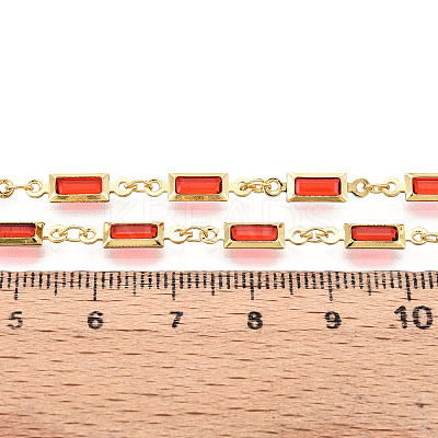 Brass Rectangle Link Chains CHC-N023-03B-G-1