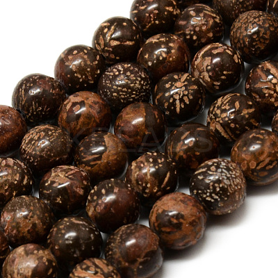 Natural Starburst Jasper Beads Strands G-Q462-51-6mm-1