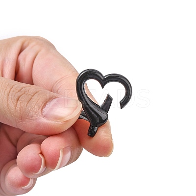 Spray Painted Eco-Friendly Alloy Lobster Claw Clasps PALLOY-T080-05-NR-1