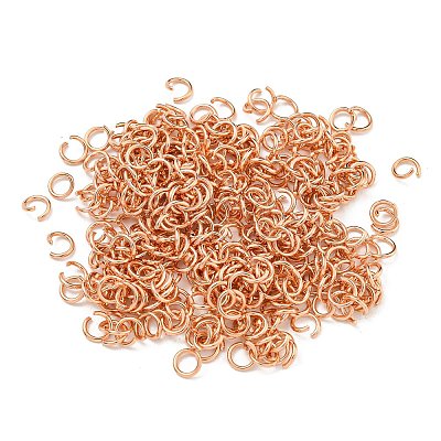 304 Stainless Steel Open Jump Rings STAS-O107-06RG-D-1