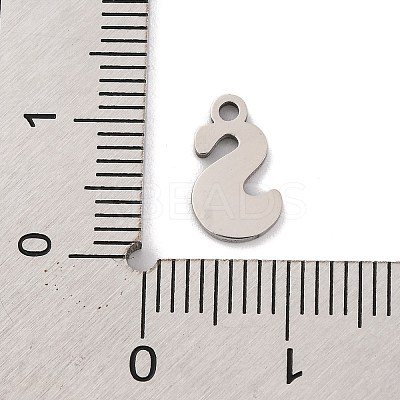 Non-Tarnish 201 Stainless Steel Charms STAS-U016-01P-S-1