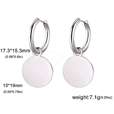 304 Stainless Steel Hoop Earrings FS-WG6A0FB-03-1