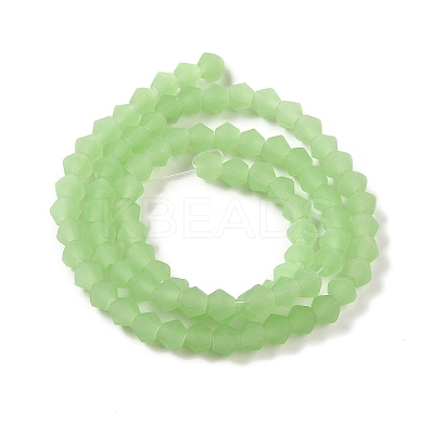Imitation Jade Frosted Glass Bead Strands EGLA-A039-J2mm-MD01-1