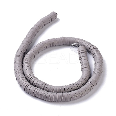 Flat Round Handmade Polymer Clay Beads LS-CLAY-XCP0001-08-1