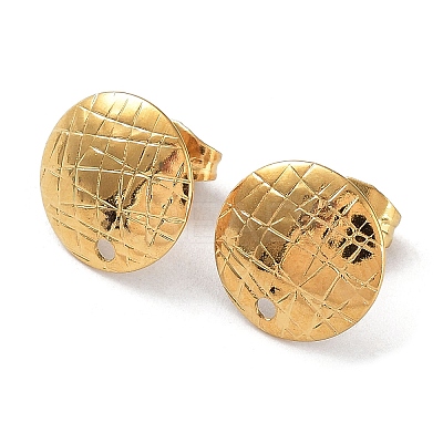 Ion Plating(IP) 304 Stainless Steel Stud Earring Findings STAS-M323-03G-1