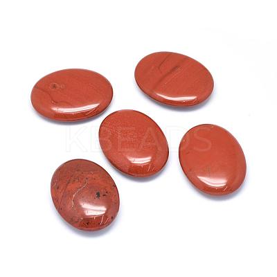 Natural Red Jasper Oval Palm Stone G-P415-54-1