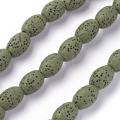 Natural Lava Rock Beads Strands G-F671-03A-15-1