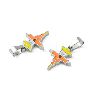 304 Stainless Steel Manual Polishing Pendants STAS-C075-22P-1