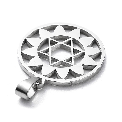 Non-Tarnish 304 Stainless Steel Pendants STAS-D036-10P-1