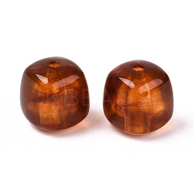 Opaque Acrylic Beads X-OACR-ZX006-33C-1