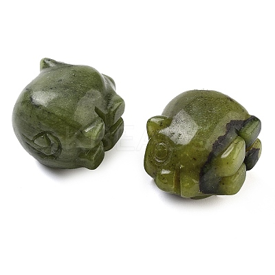 Natural Southern Jade Carved Figurines DJEW-L023-C07-1