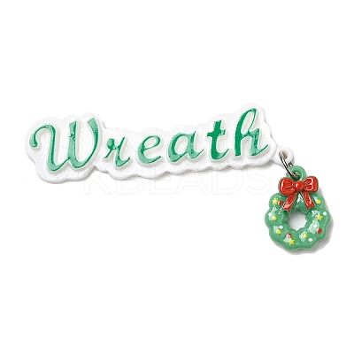 Christmas Theme Opaque Resin Cabochons CRES-D011-01B-1