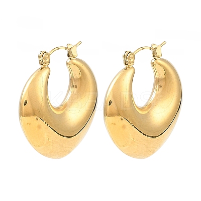 304 Stainless Steel Hoop Earrings for Women EJEW-G358-07G-1