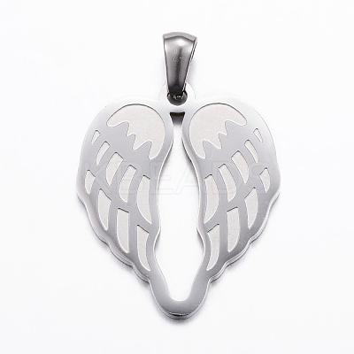 Tarnish Resistant 304 Stainless Steel Pendants STAS-E135-03P-1