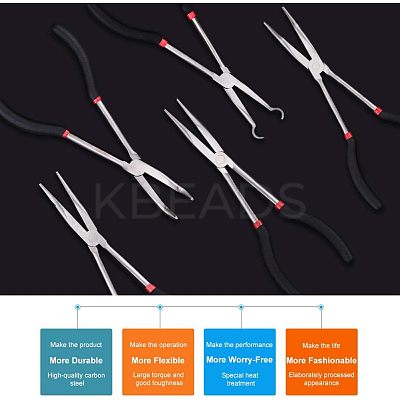 45# Carbon Steel Lengthened Jewelry Plier Sets PT-WH0005-05-1