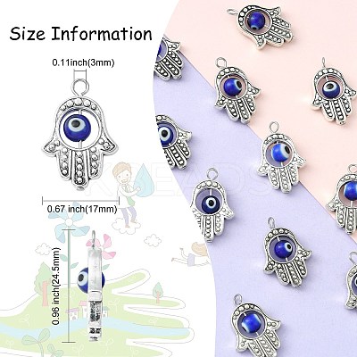 Alloy Lampwork Pendants PALLOY-CJ0001-168-1