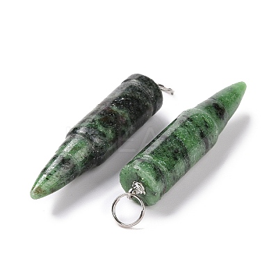 Natural Ruby in Zoisite Pointed Pendants G-D850-14-1